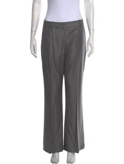 Pre-owned St John Flared Pants In Grey