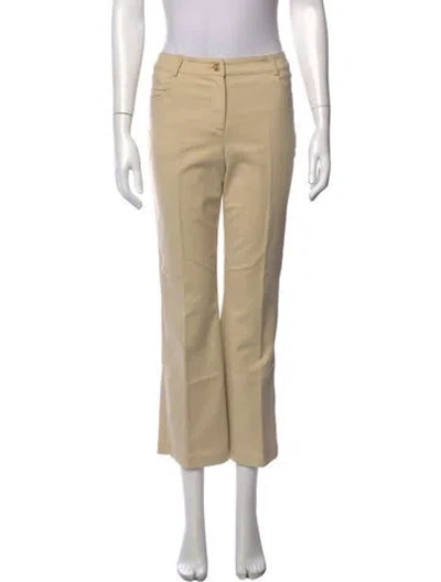 Pre-owned St John Flared Pants In Neutral