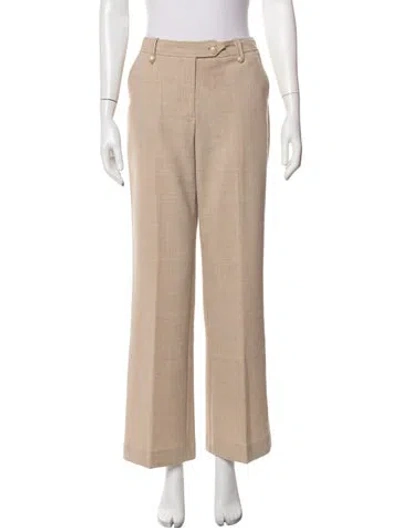 Pre-owned St John Flared Pants In Neutrals
