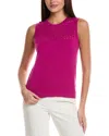 St John St. John Float Knit Shell In Pink