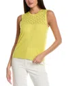 St John St. John Float Knit Shell In Yellow