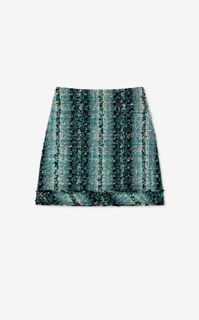 St John Foiled Tweed Skirt In Juam