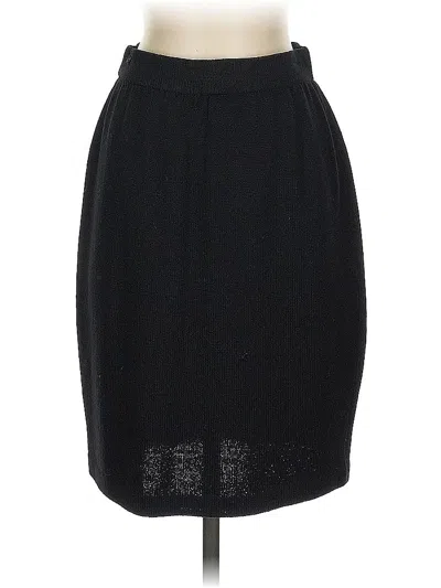 Pre-owned St John Formal Skirt In Black