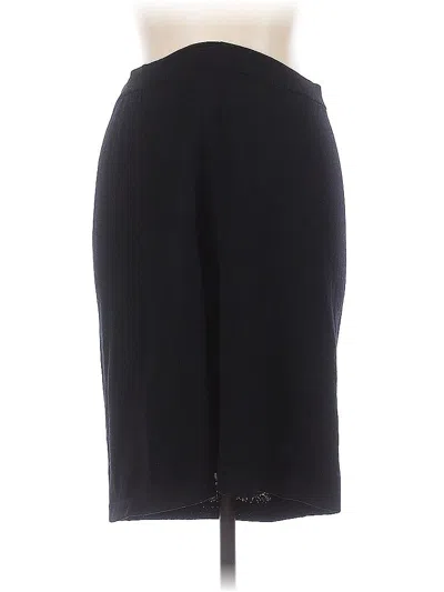 Pre-owned St John Formal Skirt In Black