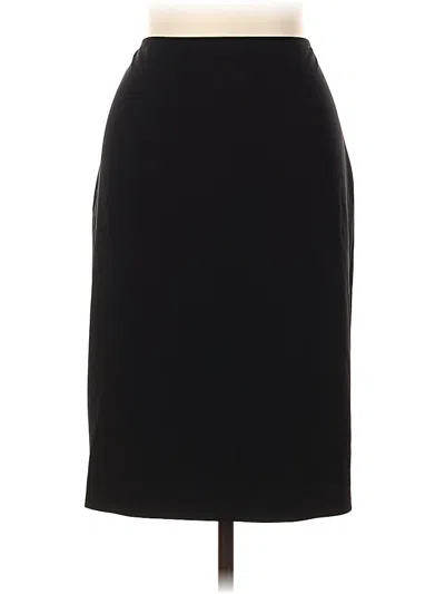 Pre-owned St John Formal Skirt In Black