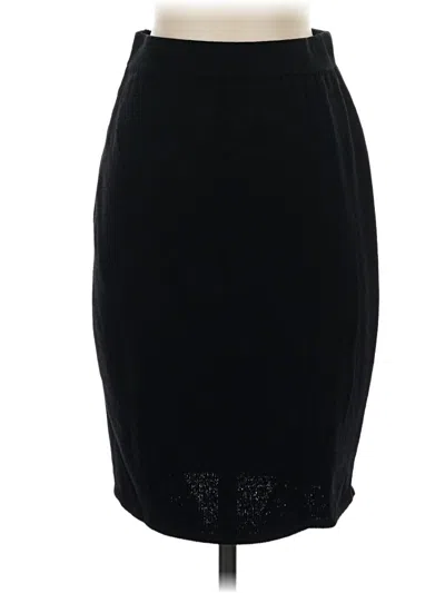 Pre-owned St John Formal Skirt In Black