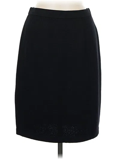 Pre-owned St John Formal Skirt In Black