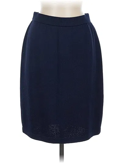 Pre-owned St John Formal Skirt In Blue