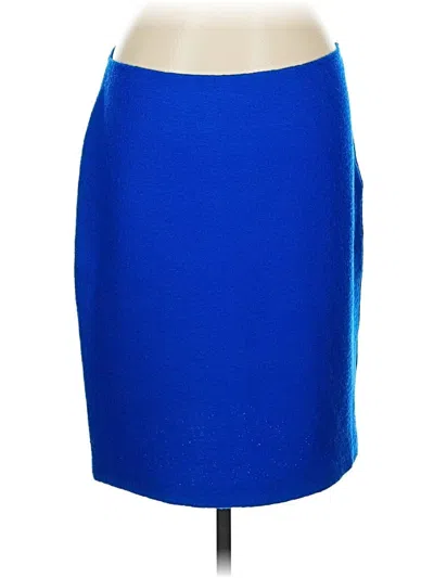 Pre-owned St John Formal Skirt In Blue