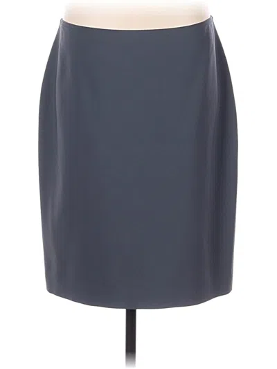 Pre-owned St John Formal Skirt In Gray
