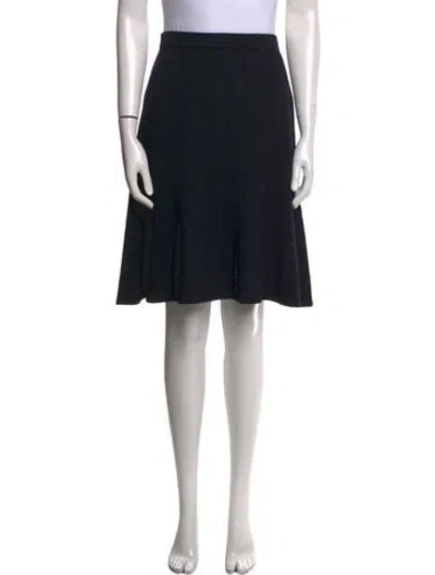 Pre-owned St John Fox Knee-length Skirt In Black