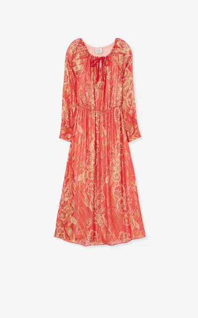 St John Geo Bouquet Fil Coup Dress In Dccl