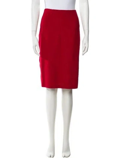 Pre-owned St John Glitter Accents Knee-length Skirt