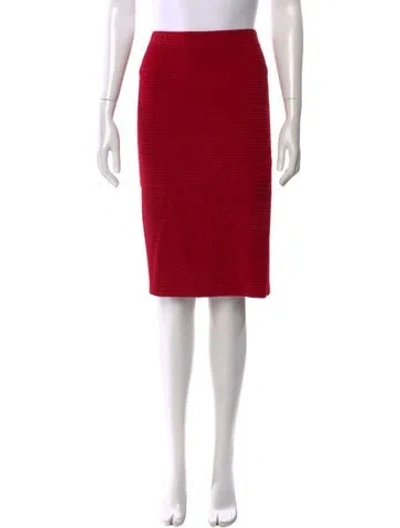 Pre-owned St John Glitter Accents Knee-length Skirt