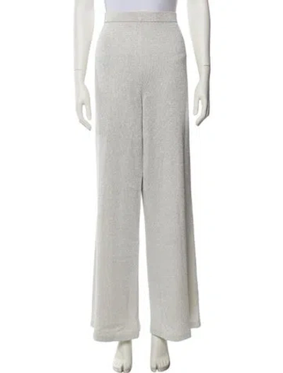 Pre-owned St John Glitter Accents Sweatpants In Gray