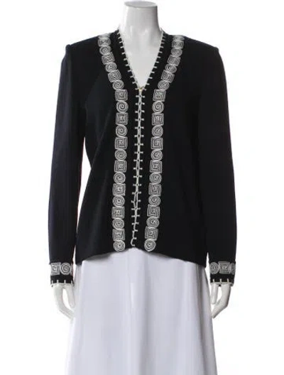 Pre-owned St John Graphic Print Jacket In Black