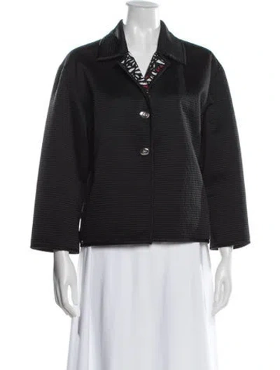 Pre-owned St John Graphic Print Jacket In Black