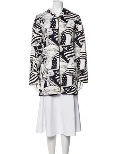 Pre-owned St John Graphic Print Jacket In Blue