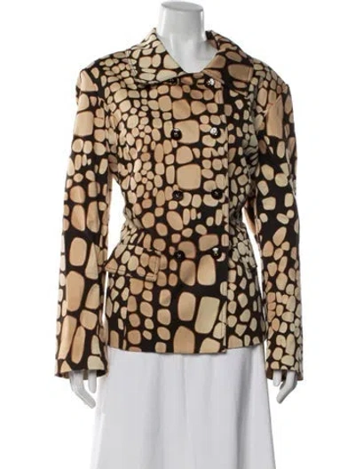 Pre-owned St John Graphic Print Jacket In Multi