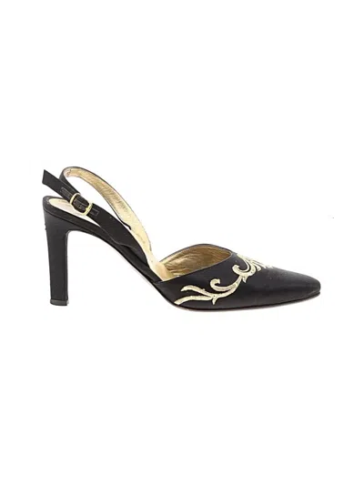 Pre-owned St John Heels In Black