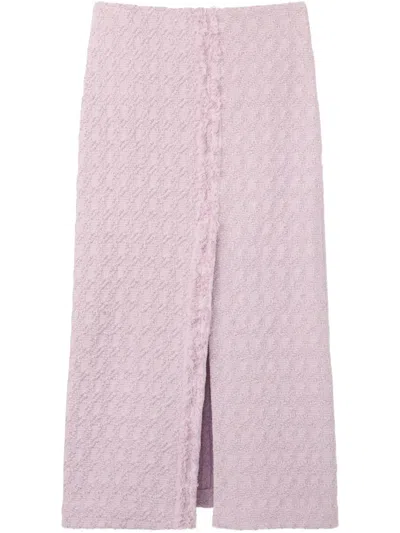 St John High-waisted Skirt In Pink