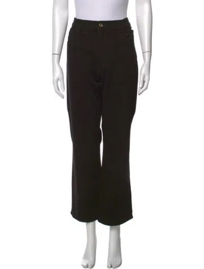 Pre-owned St John High-rise Flared Jeans W/ Tags In Black