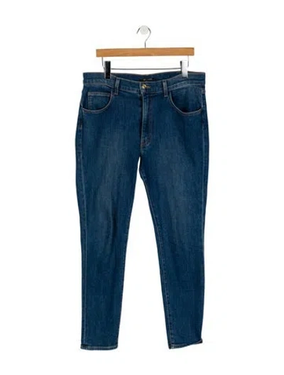 Pre-owned St John High-rise Skinny Leg Jeans In Blue