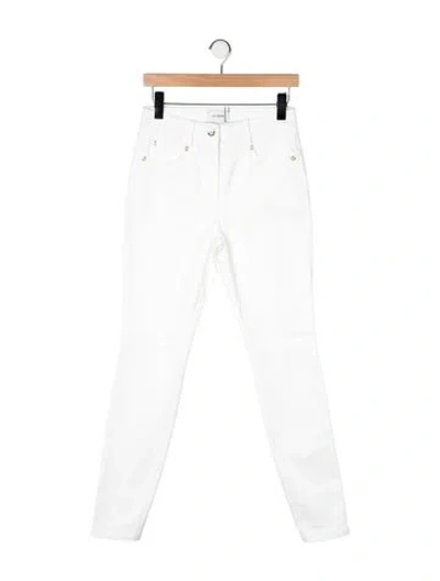 Pre-owned St John High-rise Skinny Leg Jeans W/ Tags In White