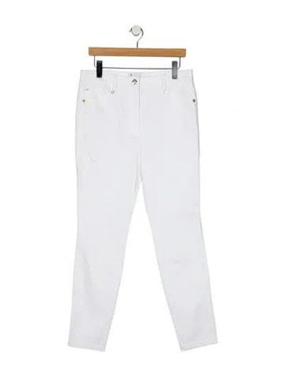 Pre-owned St John High-rise Skinny Leg Jeans In White