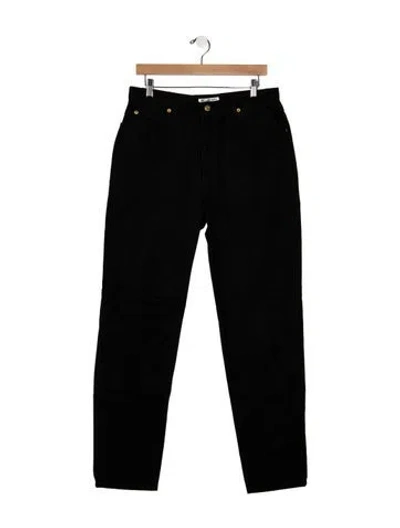 Pre-owned St John High-rise Straight Leg Jeans In Black