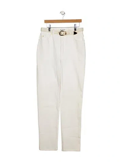 Pre-owned St John High-rise Straight Leg Jeans In Blue