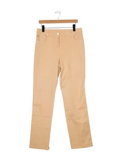 Pre-owned St John High-rise Straight Leg Jeans In Neutral