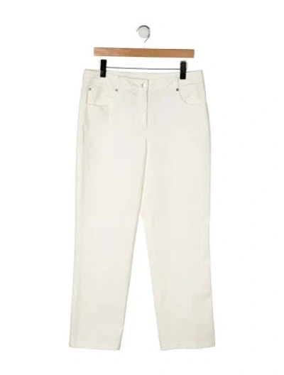 Pre-owned St John High-rise Straight Leg Jeans In Neutral