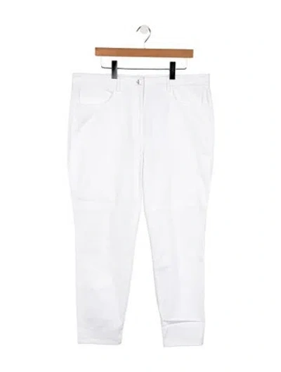 Pre-owned St John High-rise Straight Leg Jeans W/ Tags In White