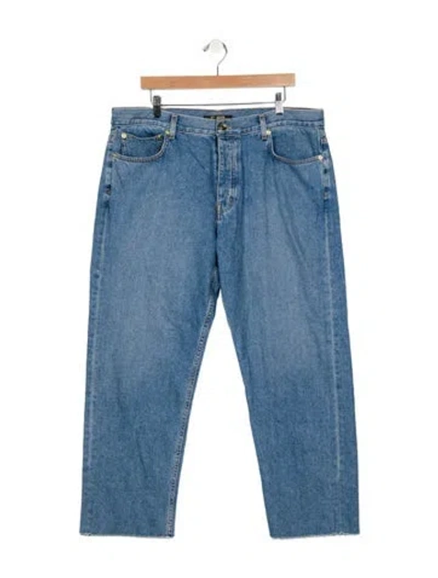 Pre-owned St John High-rise Wide Leg Jeans In Blue