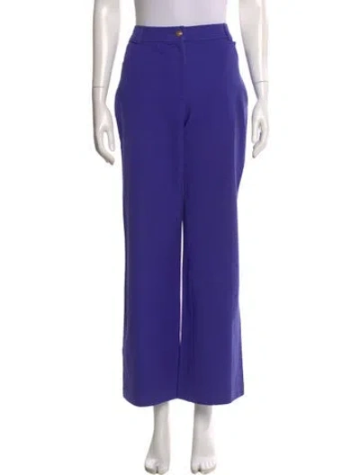 Pre-owned St John High-rise Wide Leg Jeans In Purple