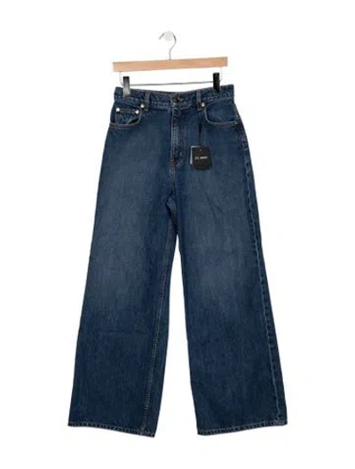 Pre-owned St John High-rise Wide Leg Jeans W/ Tags In Blue