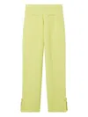 St John Honeycomb-knit Trousers In Green