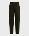St John St. John Collection Stretch Twill Tapered Ankle Pants In Green