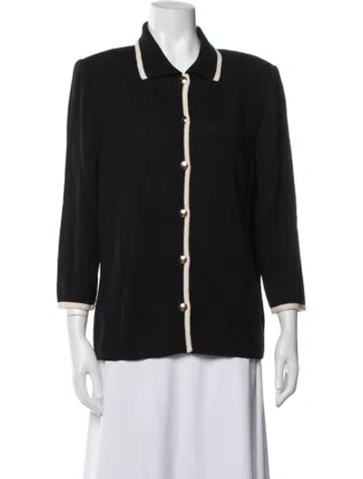Pre-owned St John Jacket In Black/neutrals