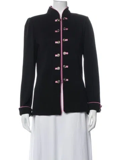 Pre-owned St John Jacket In Black/pink