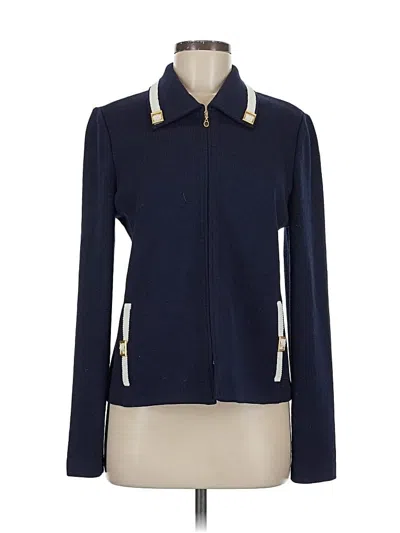 Pre-owned St John Jacket In Blue