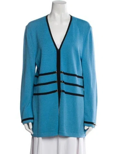 Pre-owned St John Jacket In Blue