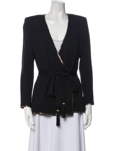 Pre-owned St John Jacket In Blue