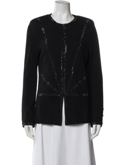 Pre-owned St John Jacket In Blue