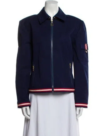 Pre-owned St John Jacket In Blue