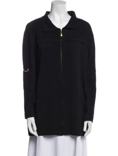 Pre-owned St John Jacket In Blue