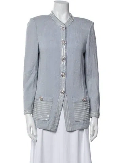 Pre-owned St John Jacket In Blue
