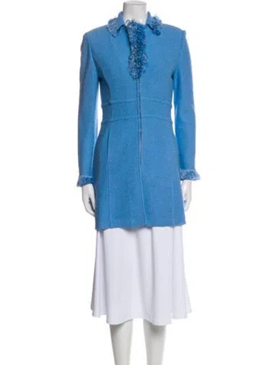 Pre-owned St John Jacket In Blue