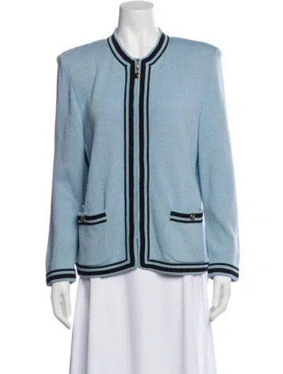 Pre-owned St John Jacket In Blue